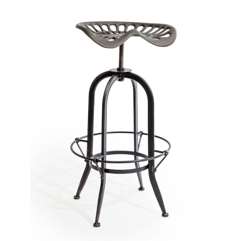 Bar Stool Industrial Tractor-Seat Style Adjustable Bar Stool