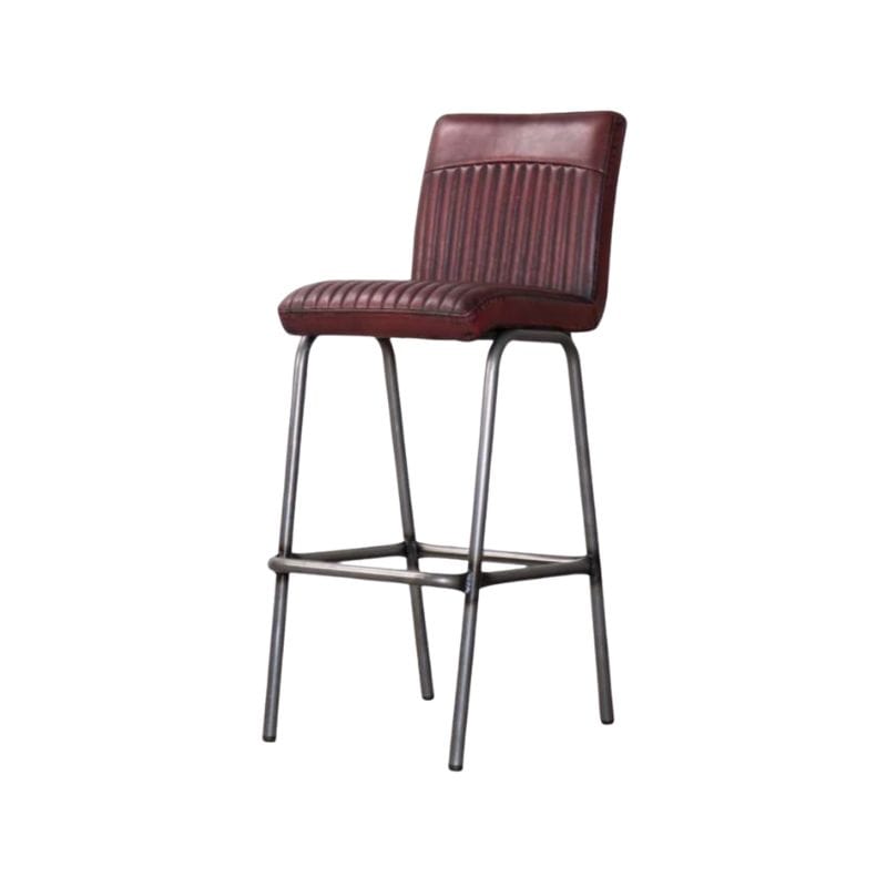 Bar Stool Red / Bar / Gunmetal Frame Fitzrovia Bar Stool Range