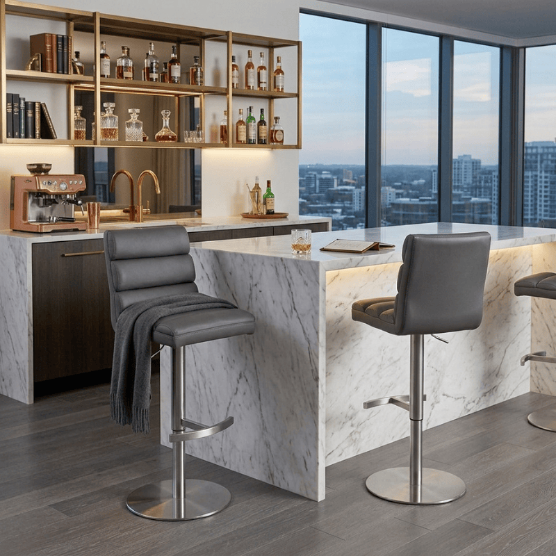 Bar Stool Sloane Grey Adjustable Bar Stool