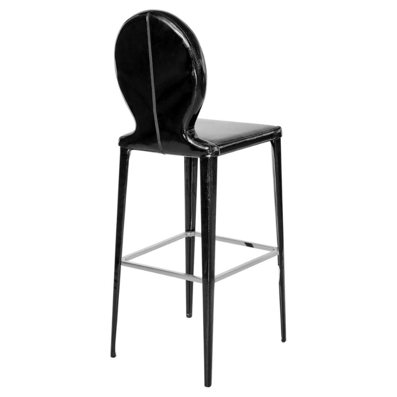 Bar Stool Tequila Black PVC Bar Stool