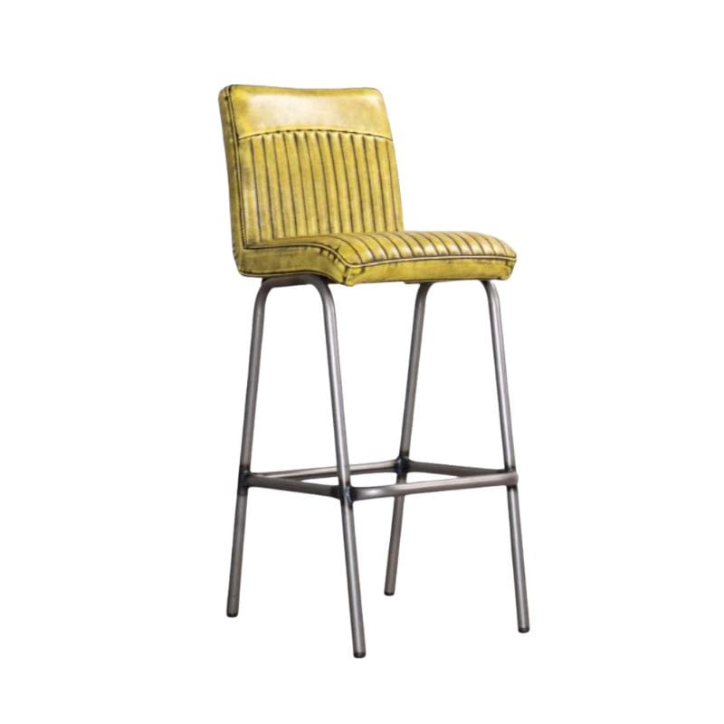 Bar Stool Yellow / Bar / Gunmetal Frame Fitzrovia Bar Stool Range