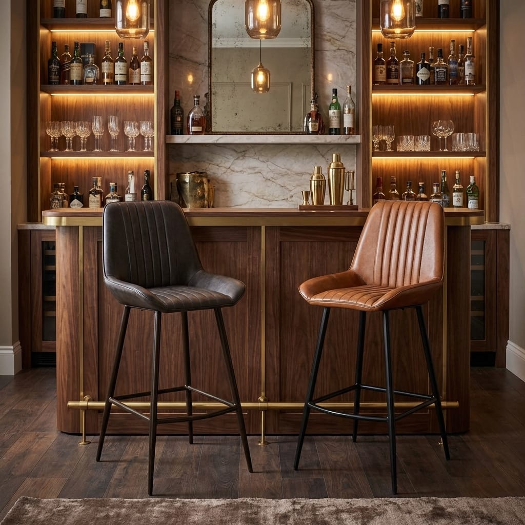 Bar Stools Angelo Vintage Leather Bar Stool Range