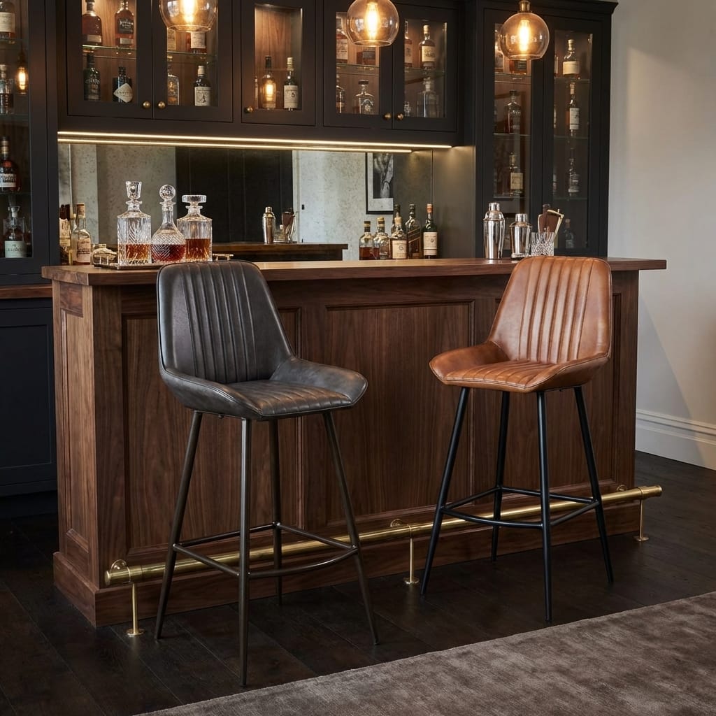 Bar Stools Angelo Vintage Leather Bar Stool Range