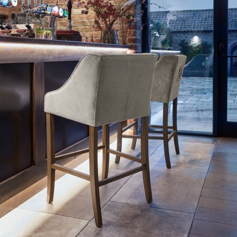 Bar Stools Epsom Grey Bar Stool