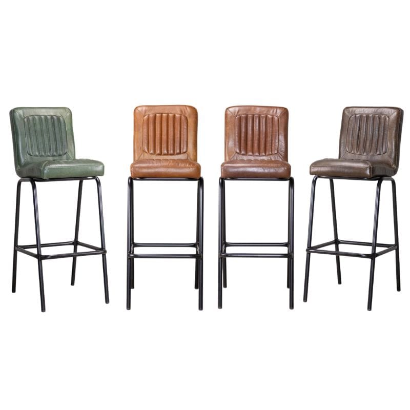 Bar Stools Hamilton Leather Bar Stools