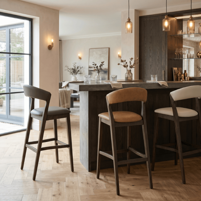 Bar Stools Hampstead Faux Leather Bar & Counter Stool Range