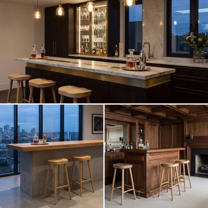 Bar Stools Laselle Ash Wood Bar Stool
