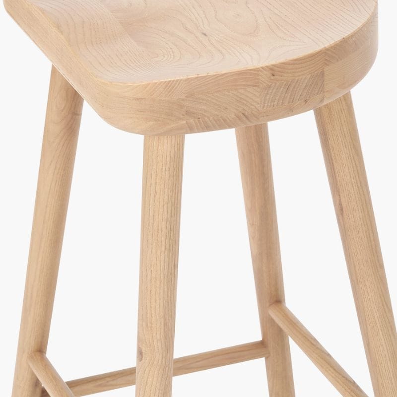 Bar Stools Laselle Ash Wood Bar Stool