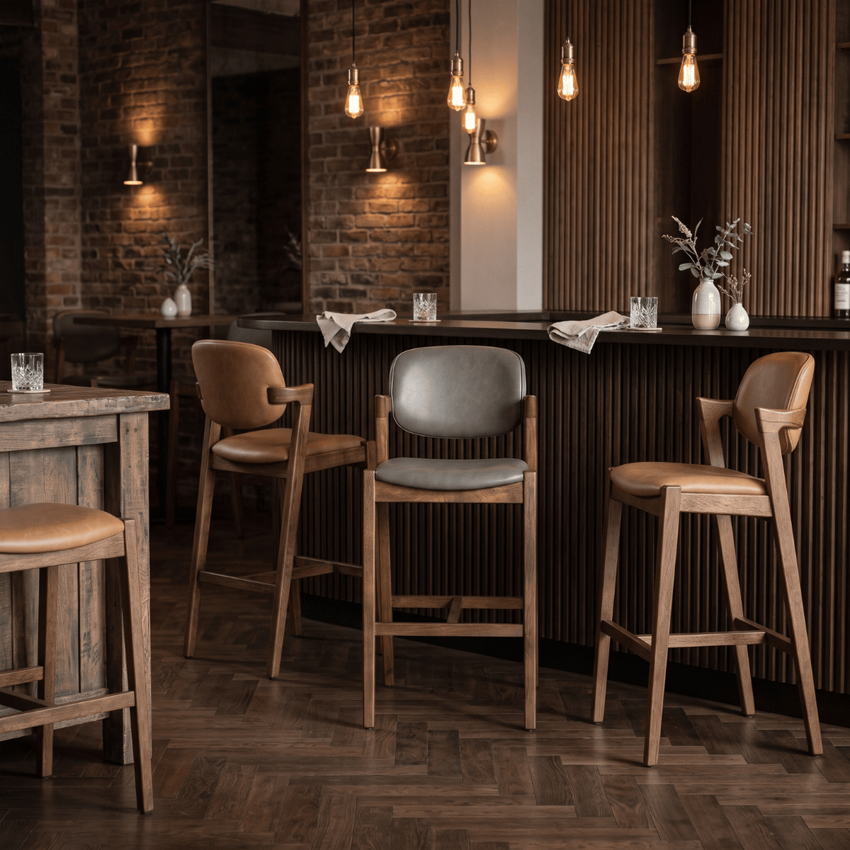 Bar Stools Mayfair Premium Faux Leather Bar & Counter Stool Range