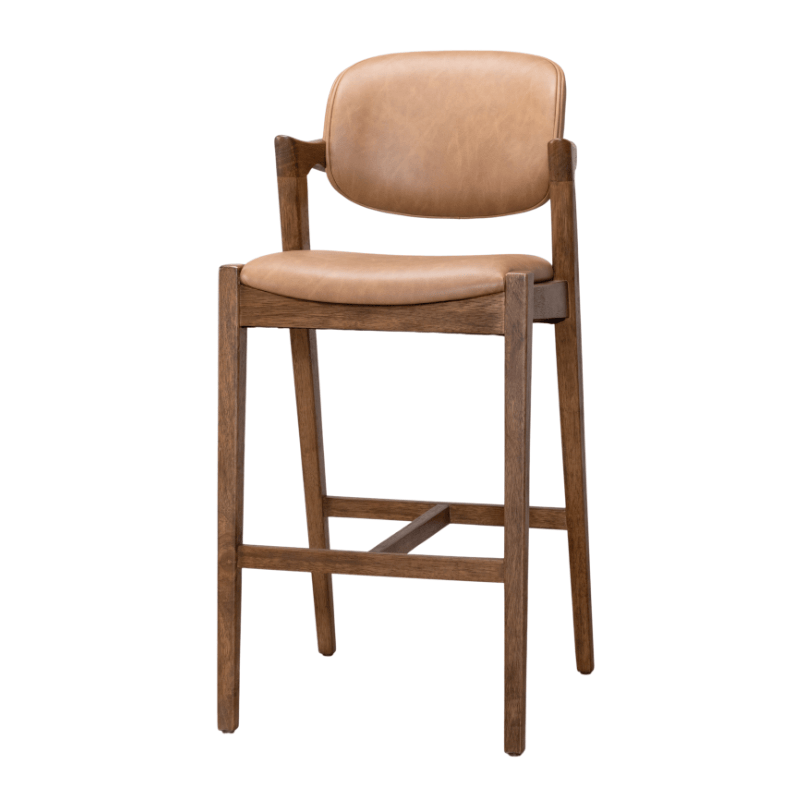 Bar Stools Tan / Bar Mayfair Premium Faux Leather Bar & Counter Stool Range