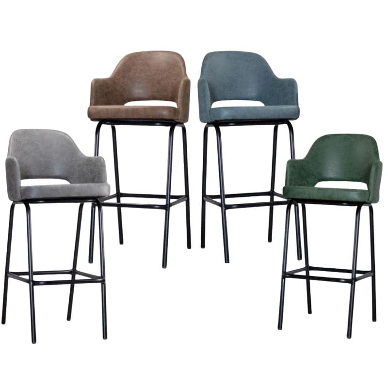 Bar Stools Ulysses Faux Leather Bar Stools