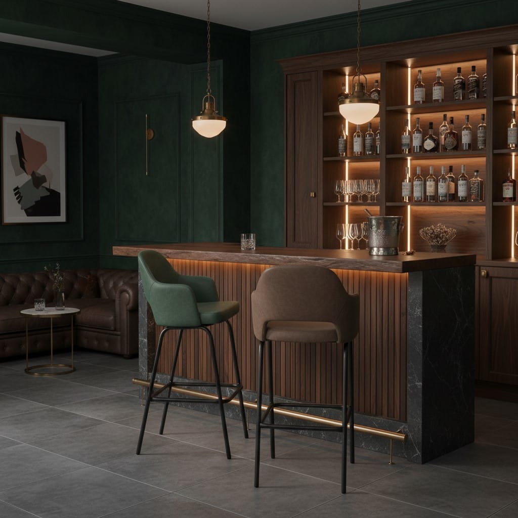 Bar Stools Ulysses Faux Leather Bar Stools