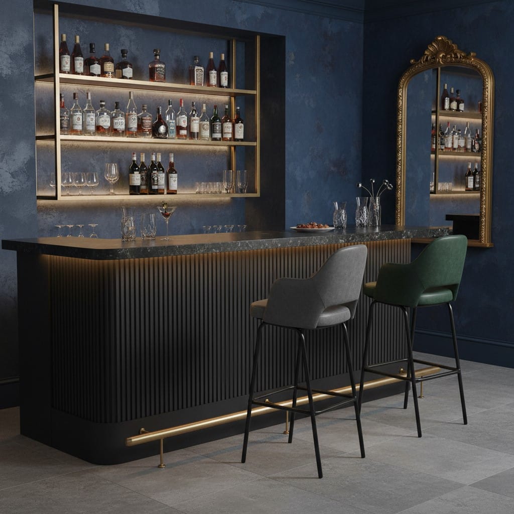 Bar Stools Ulysses Faux Leather Bar Stools