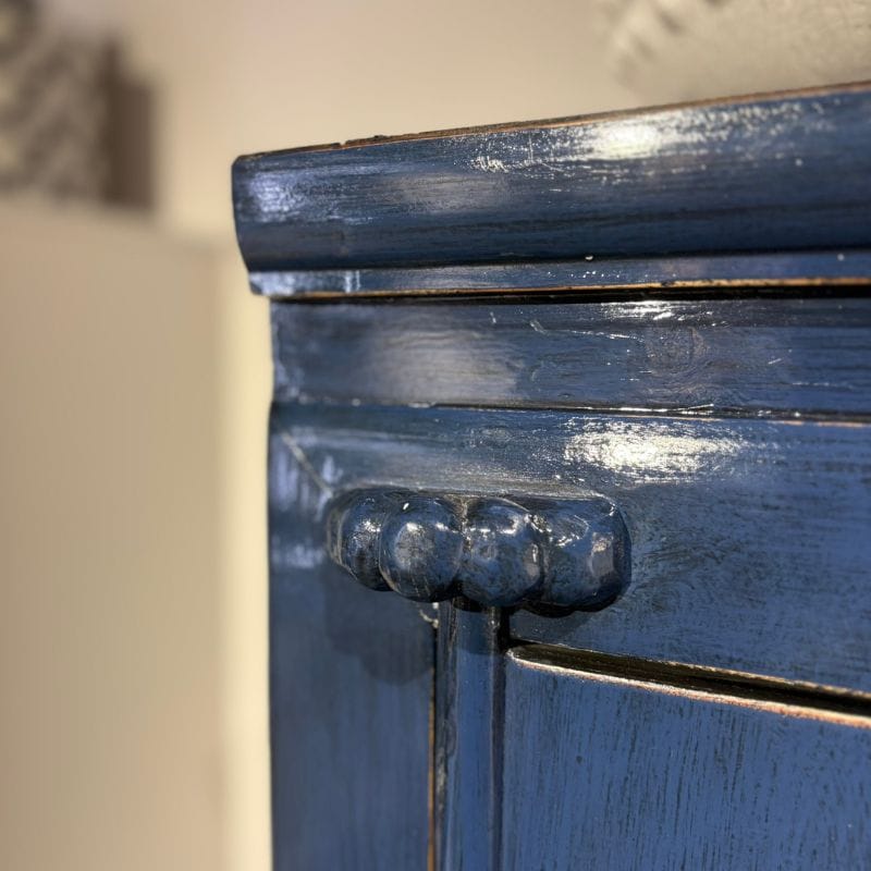 Bar Storage Indigo Heritage Pine Double Door Cabinet