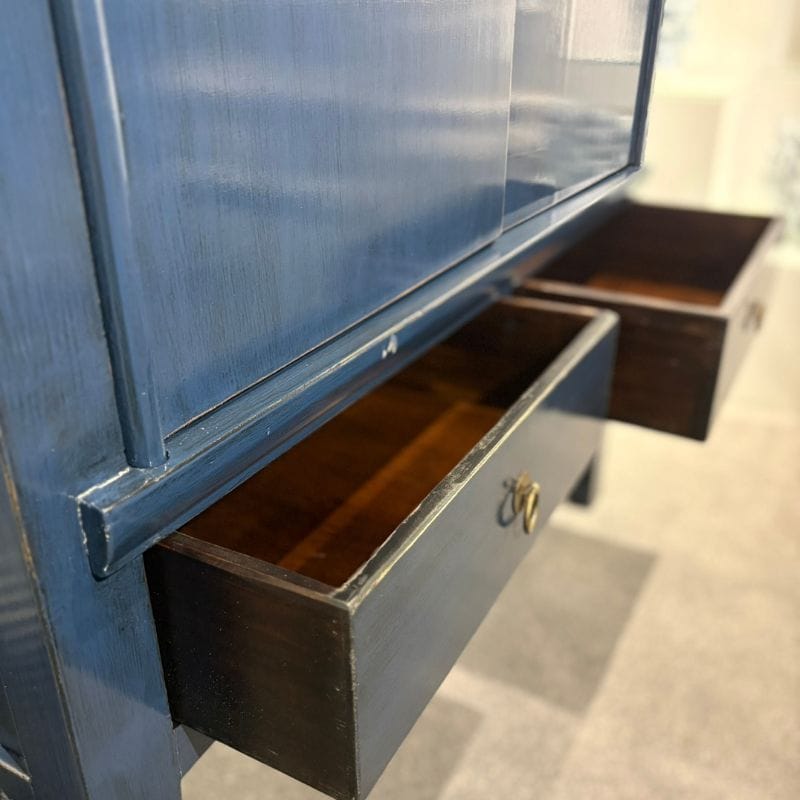 Bar Storage Indigo Heritage Pine Double Door Cabinet