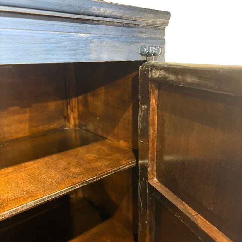 Bar Storage Indigo Heritage Pine Double Door Cabinet