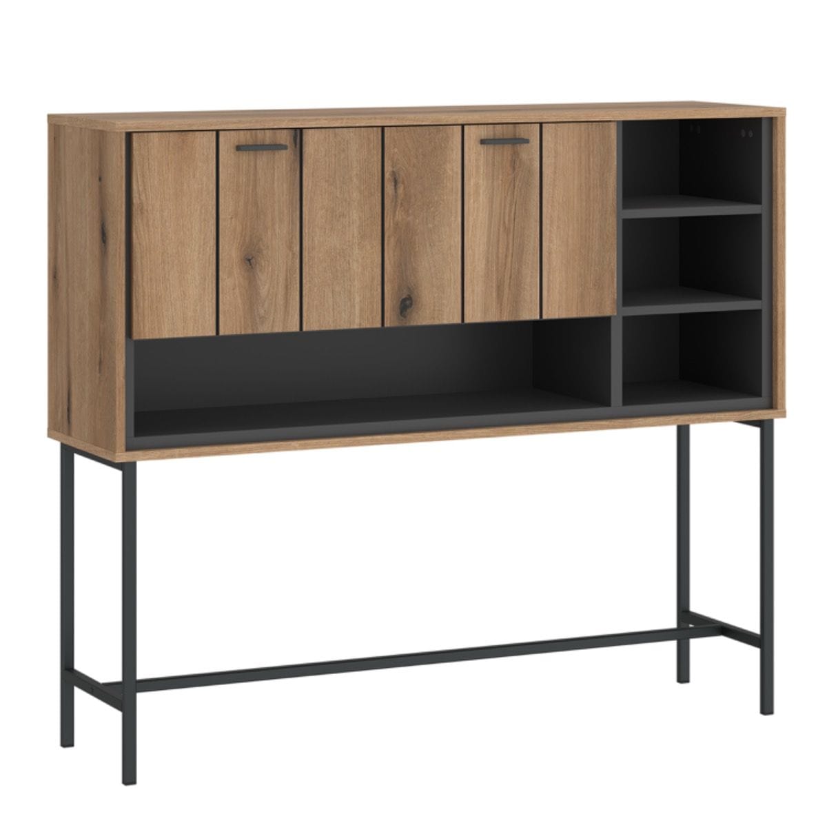 Bar Table Arundel Bar with 1 Flap in Oak/Grey