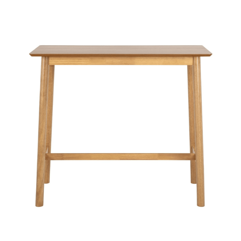 Bar Table Barlow Bar Table in Matt Oak Including 2 Barlow Bar Stools in Matt Oak