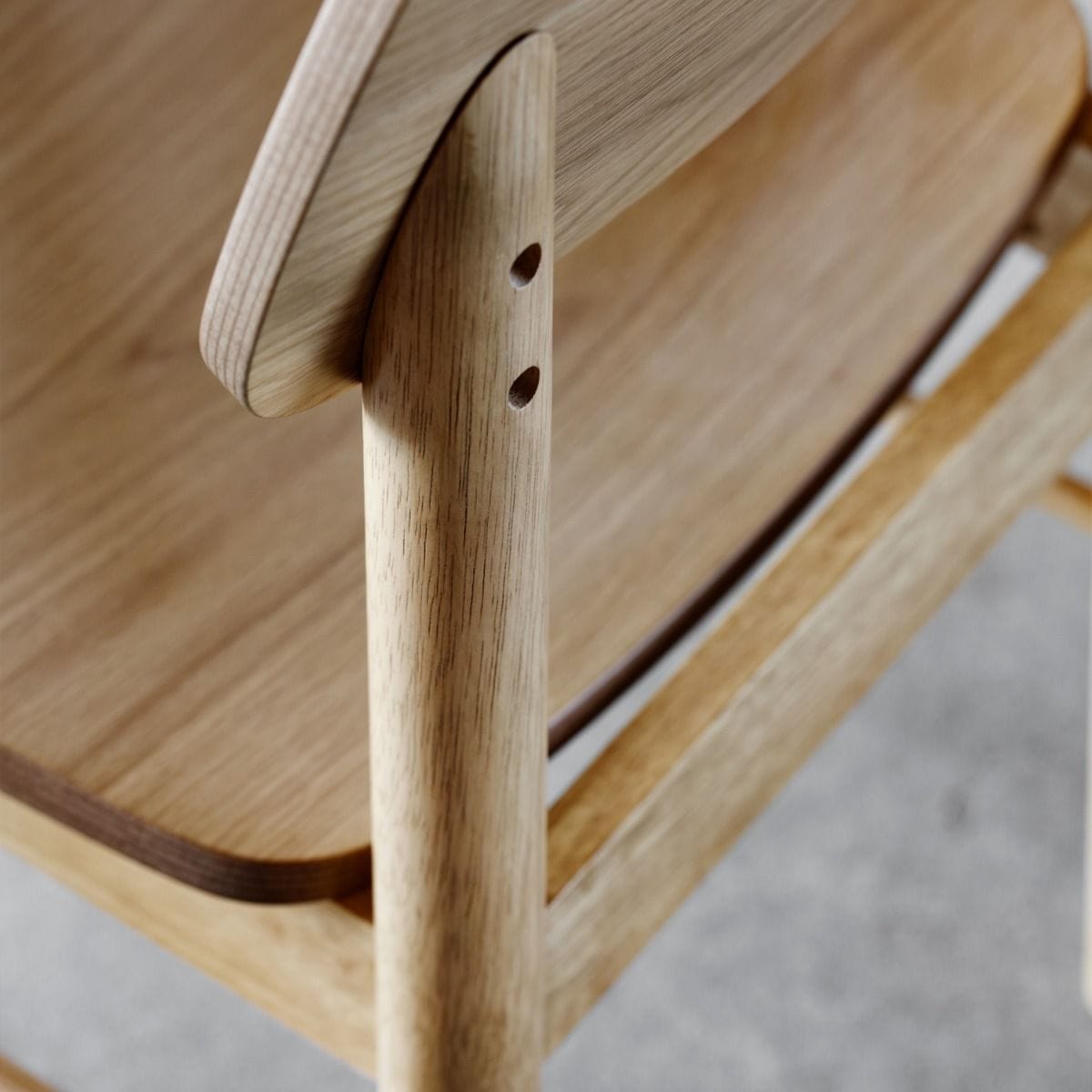 Bar Table Barlow Bar Table in Matt Oak Including 2 Barlow Bar Stools in Matt Oak