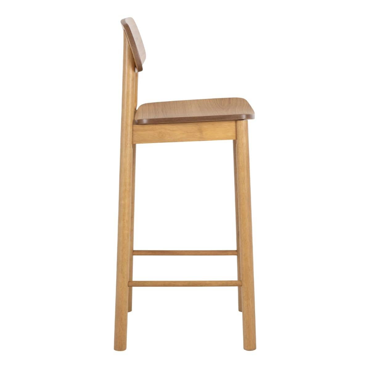 Bar Table Barlow Bar Table in Matt Oak Including 2 Barlow Bar Stools in Matt Oak