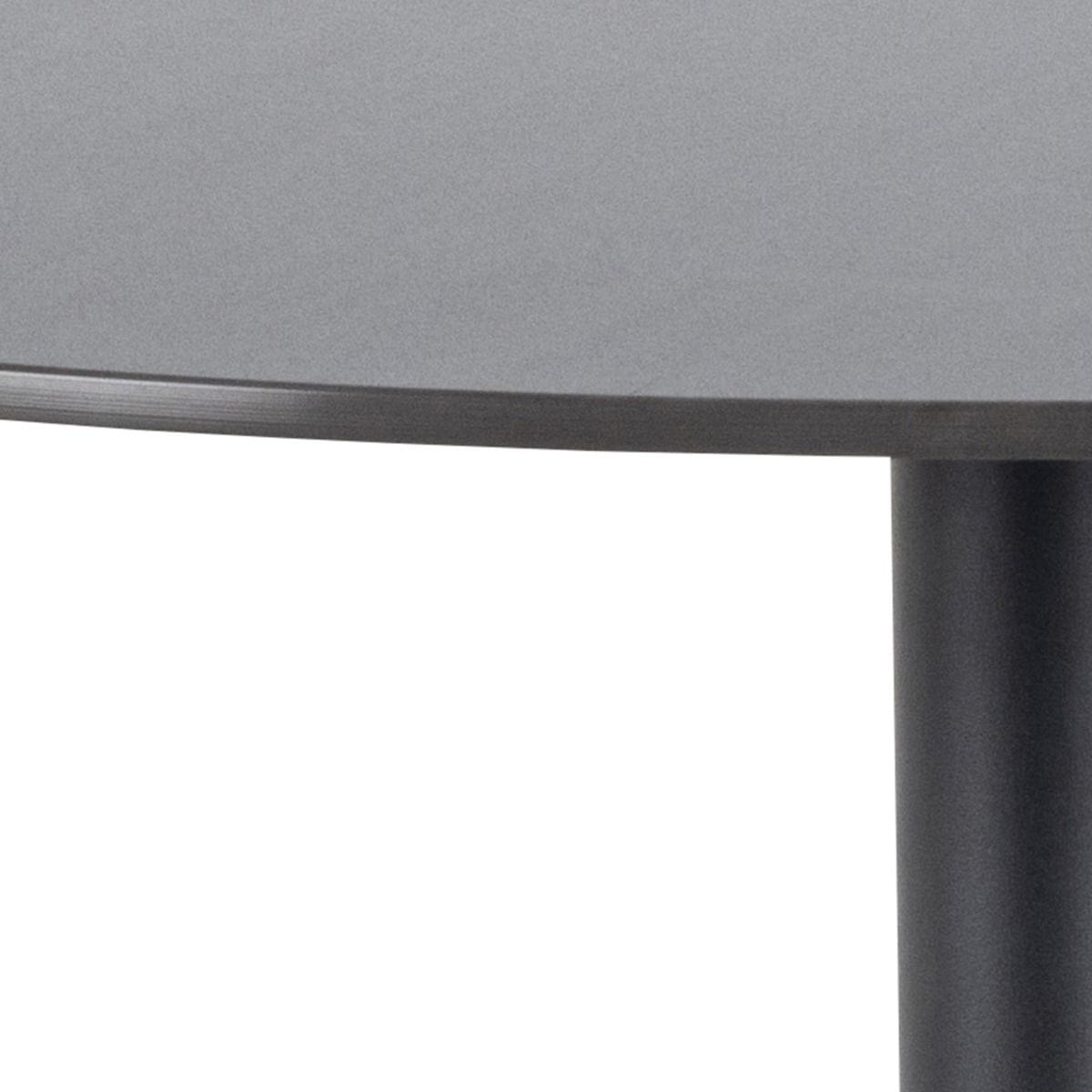 Bar Table Malta Ceramic Round Bar Table in Matt Black