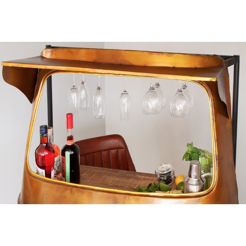 Bar Unit Midnight Tuk Tuk Industrial Home Bar