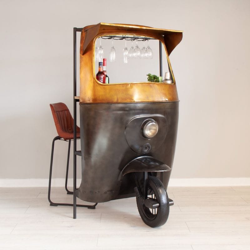 Bar Unit Midnight Tuk Tuk Industrial Home Bar