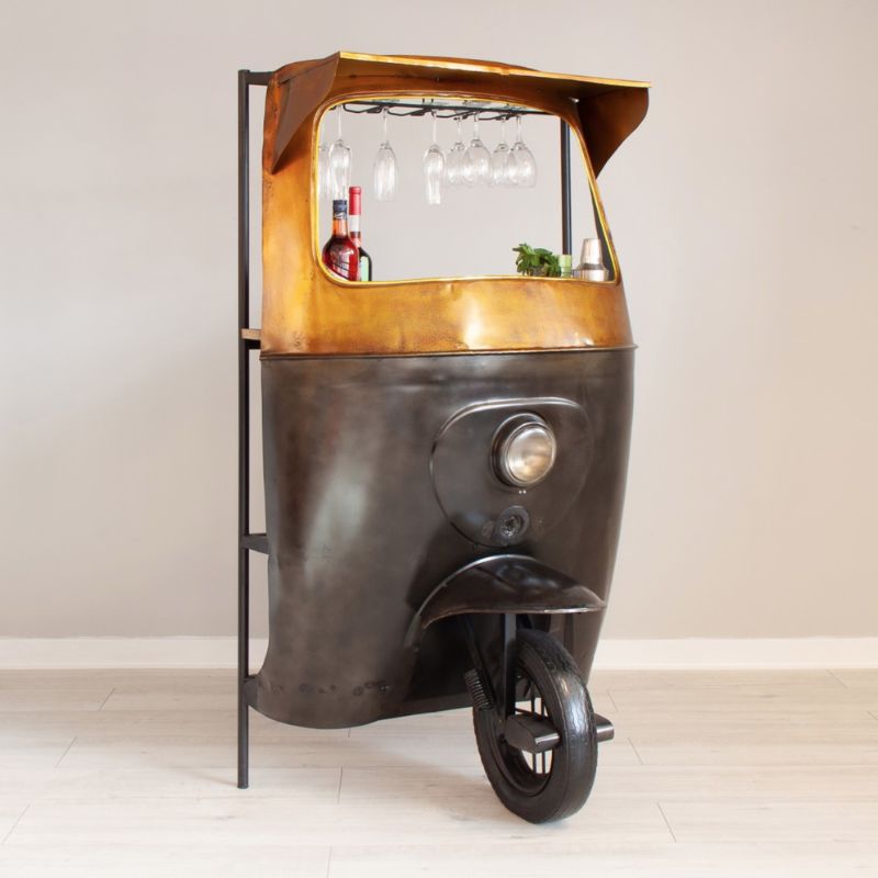 Bar Unit Midnight Tuk Tuk Industrial Home Bar