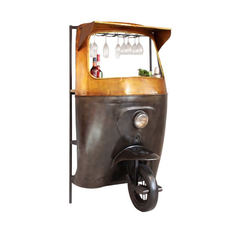 Bar Unit Midnight Tuk Tuk Industrial Home Bar