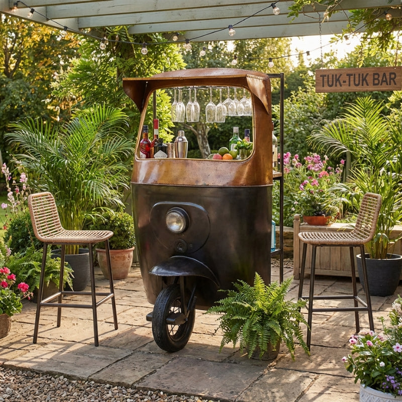 Midnight Tuk Tuk Industrial Home Bar