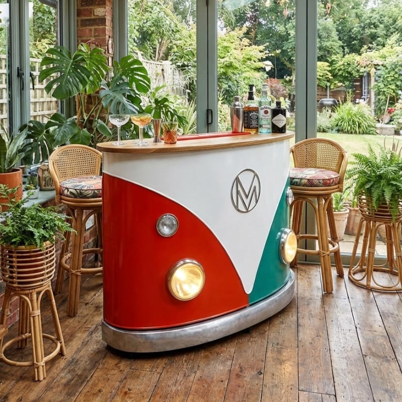 Bar Unit Retro Camper Van Bar Counter