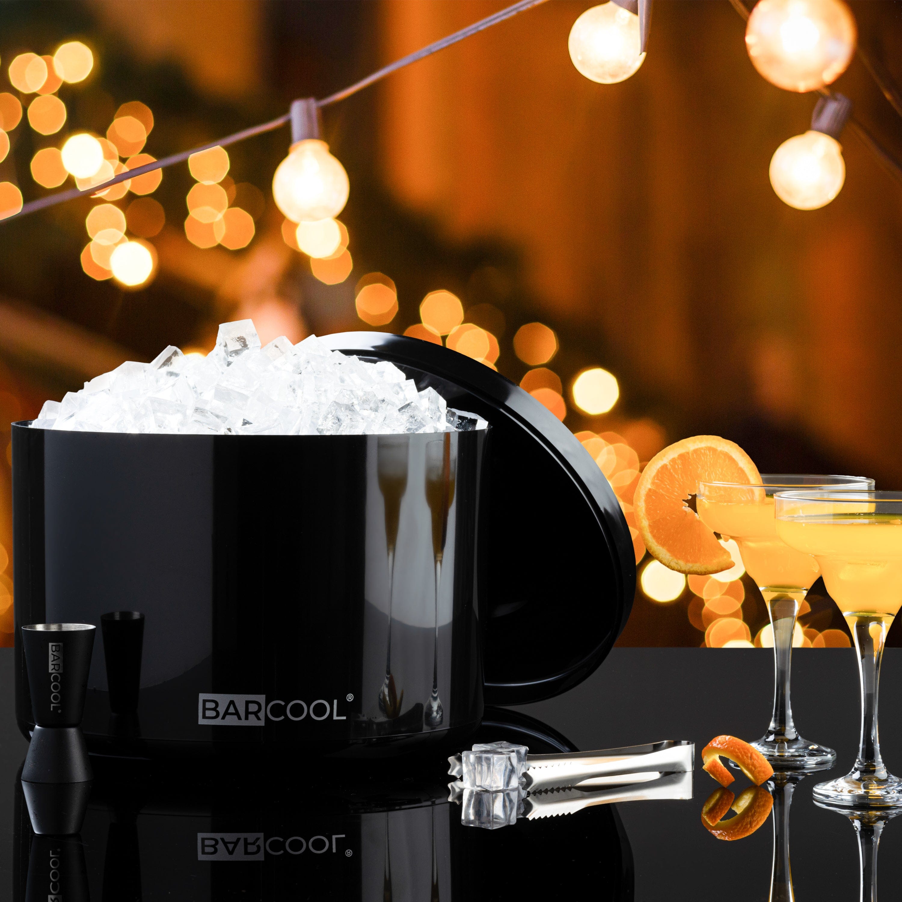 Barware Barcool 10L Ice Bucket Round - Black