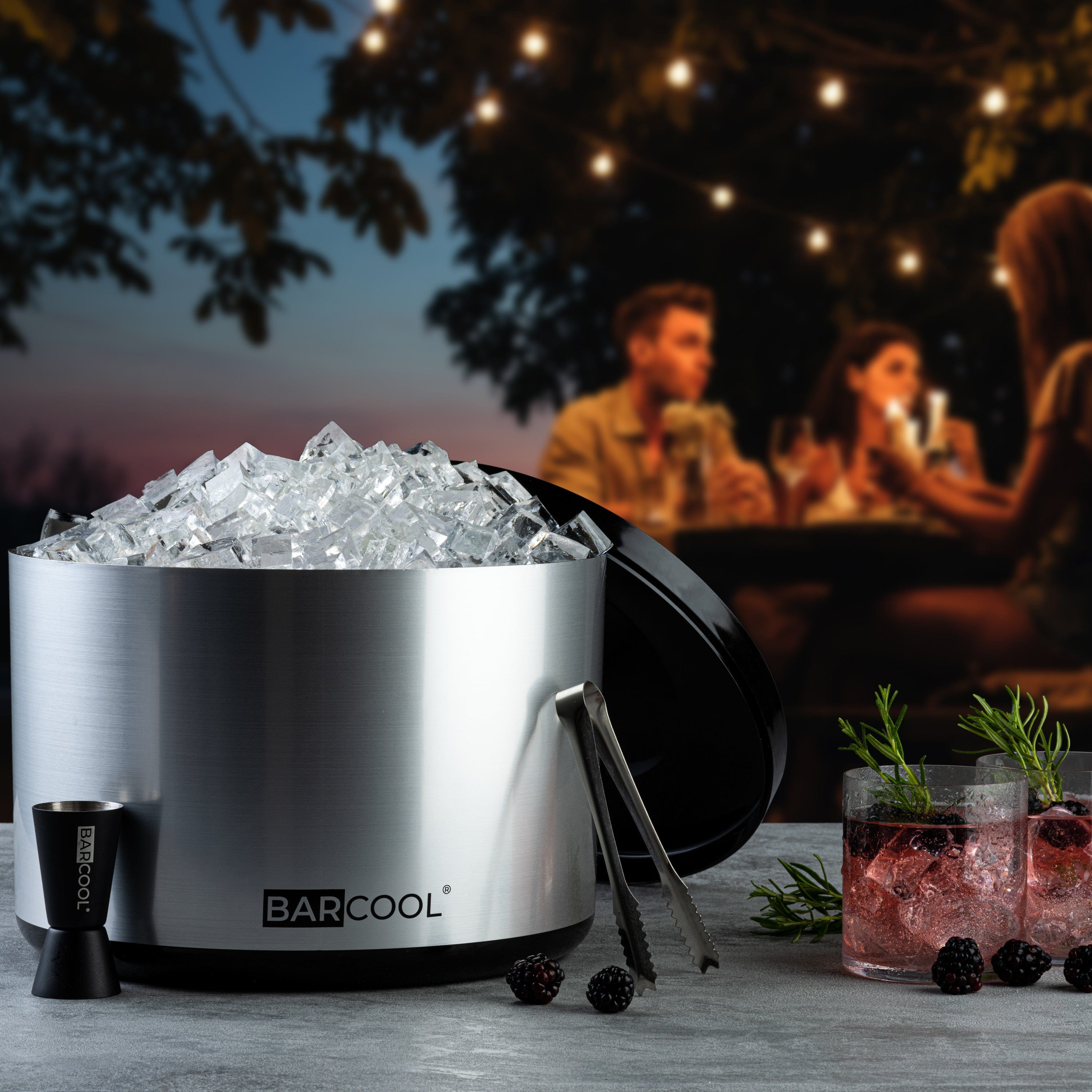 Barware Barcool 10L Ice Bucket Round - Silver