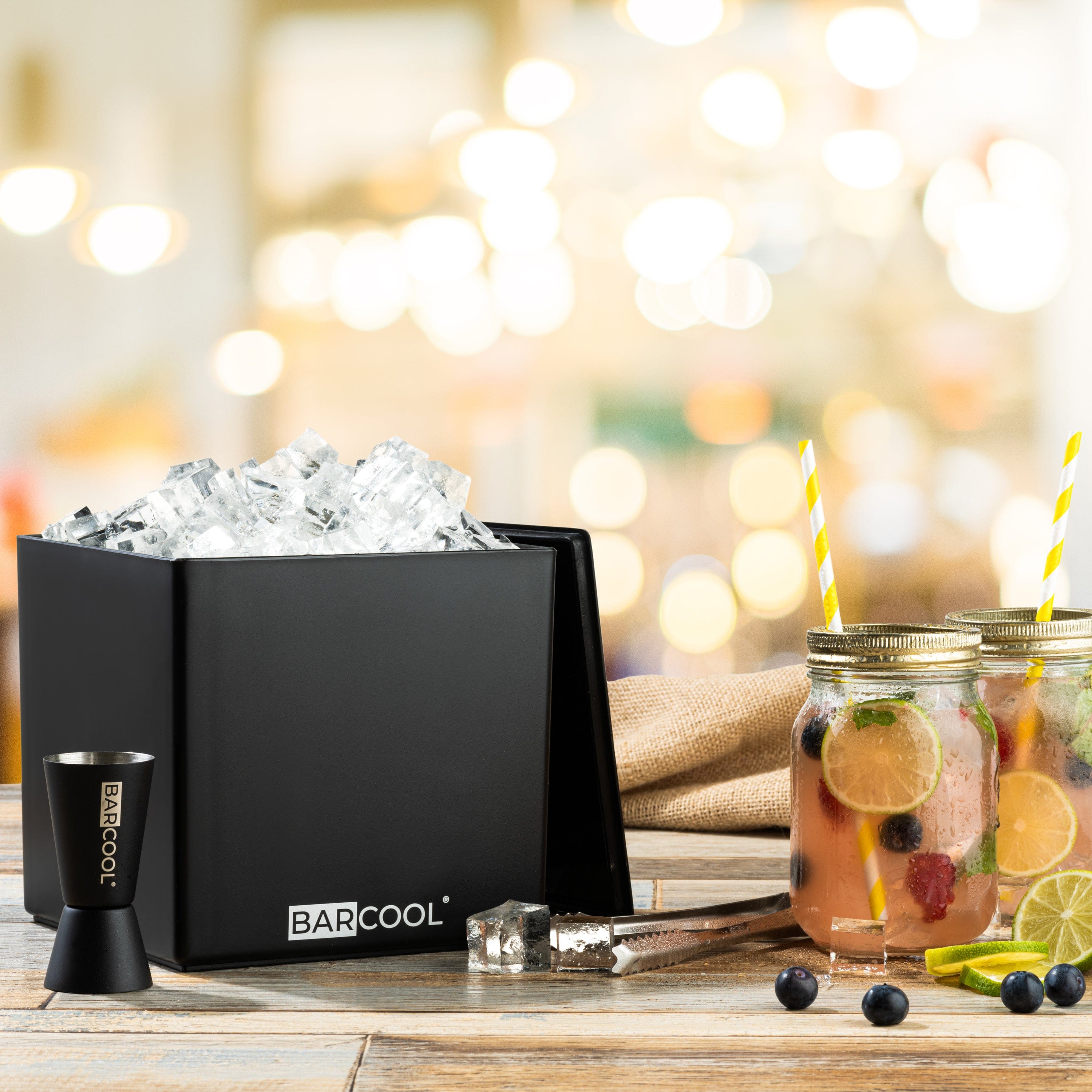 Barware Barcool 4L Ice Bucket Square - Black
