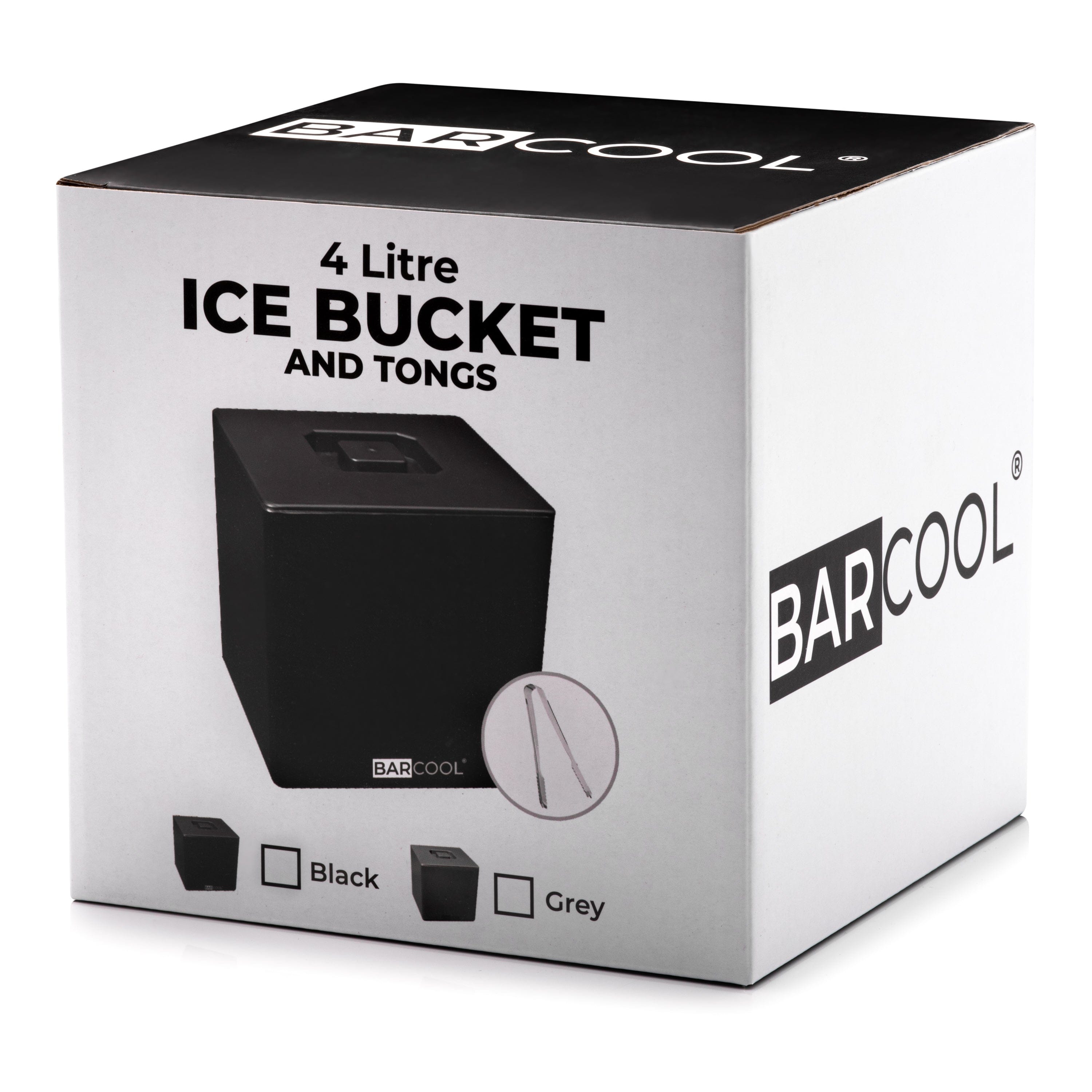 Barware Barcool 4L Ice Bucket Square - Black