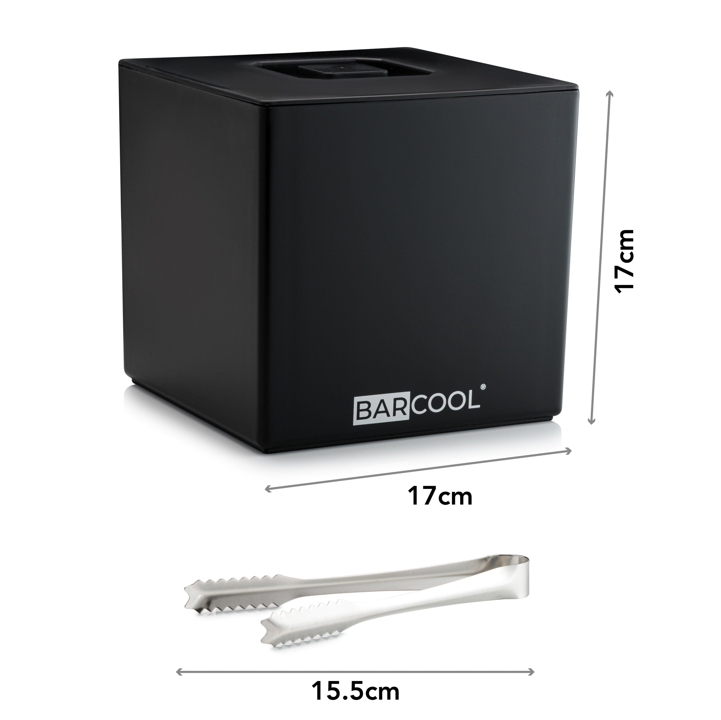 Barware Barcool 4L Ice Bucket Square - Black