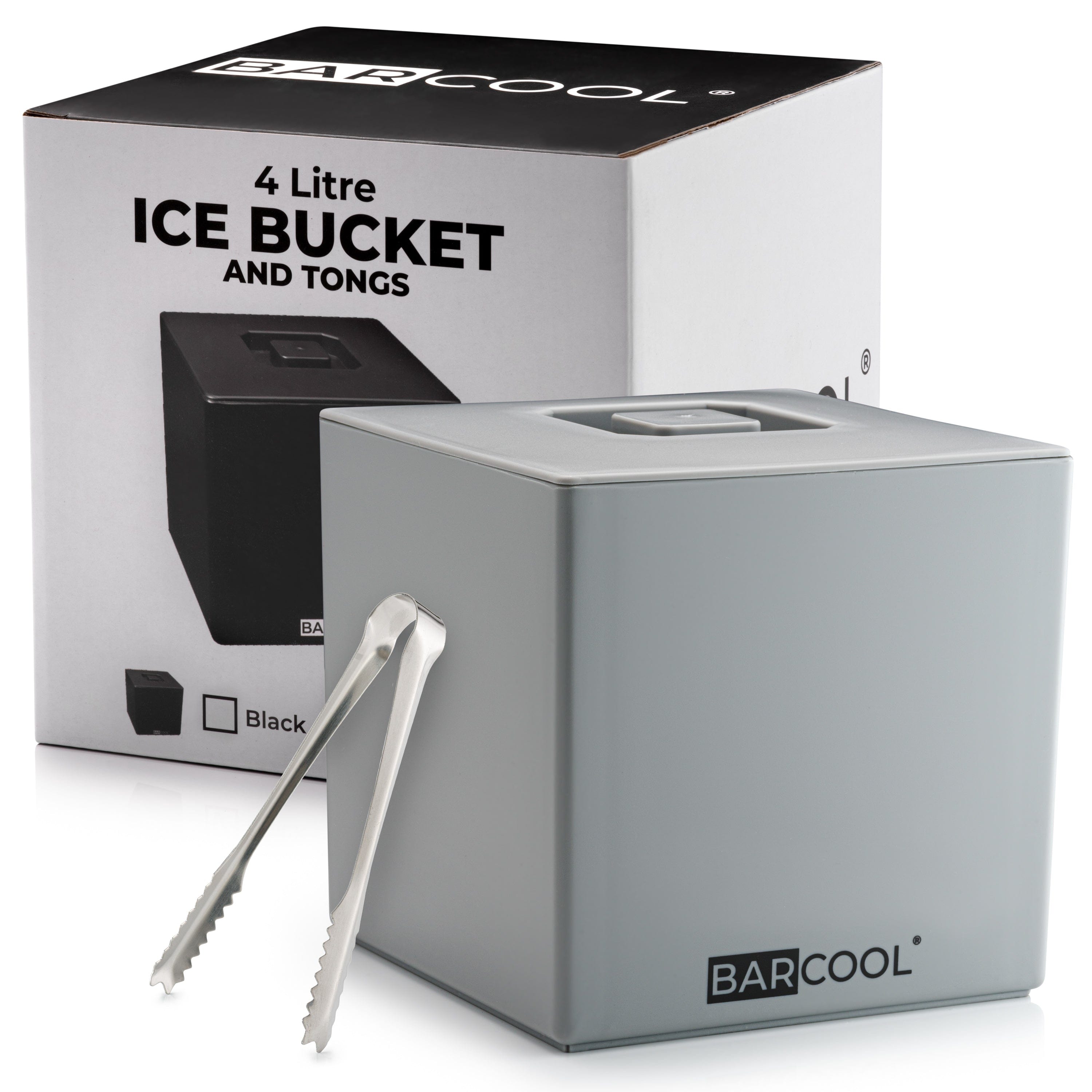 Barware Barcool 4L Ice Bucket Square - Grey