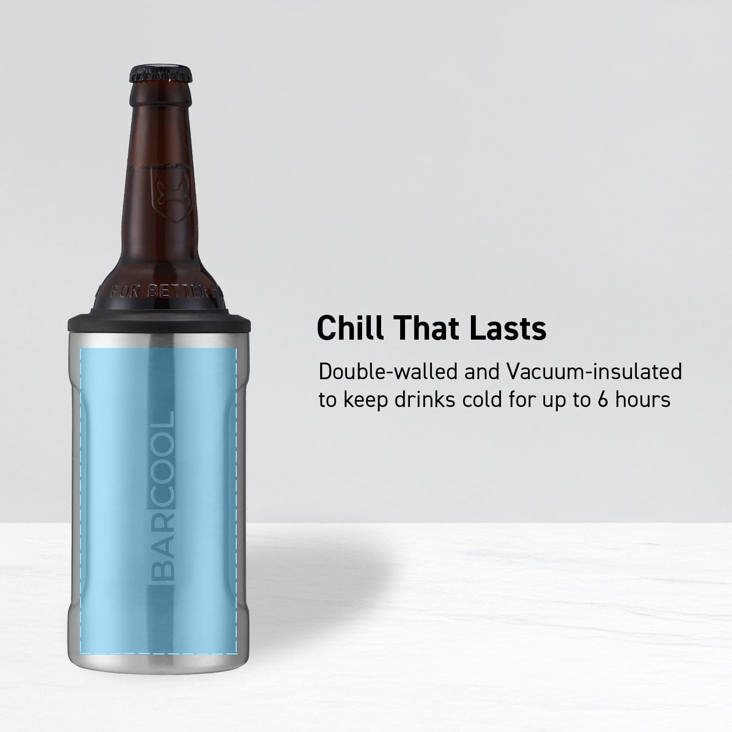 Barware Barcool Insulated Beer Cooler and Tumbler with Opener SS