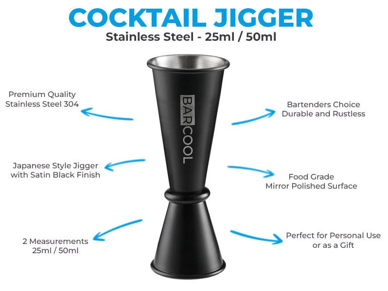 Barware Barcool Japanese Cocktail Jigger 50ml / 25ml