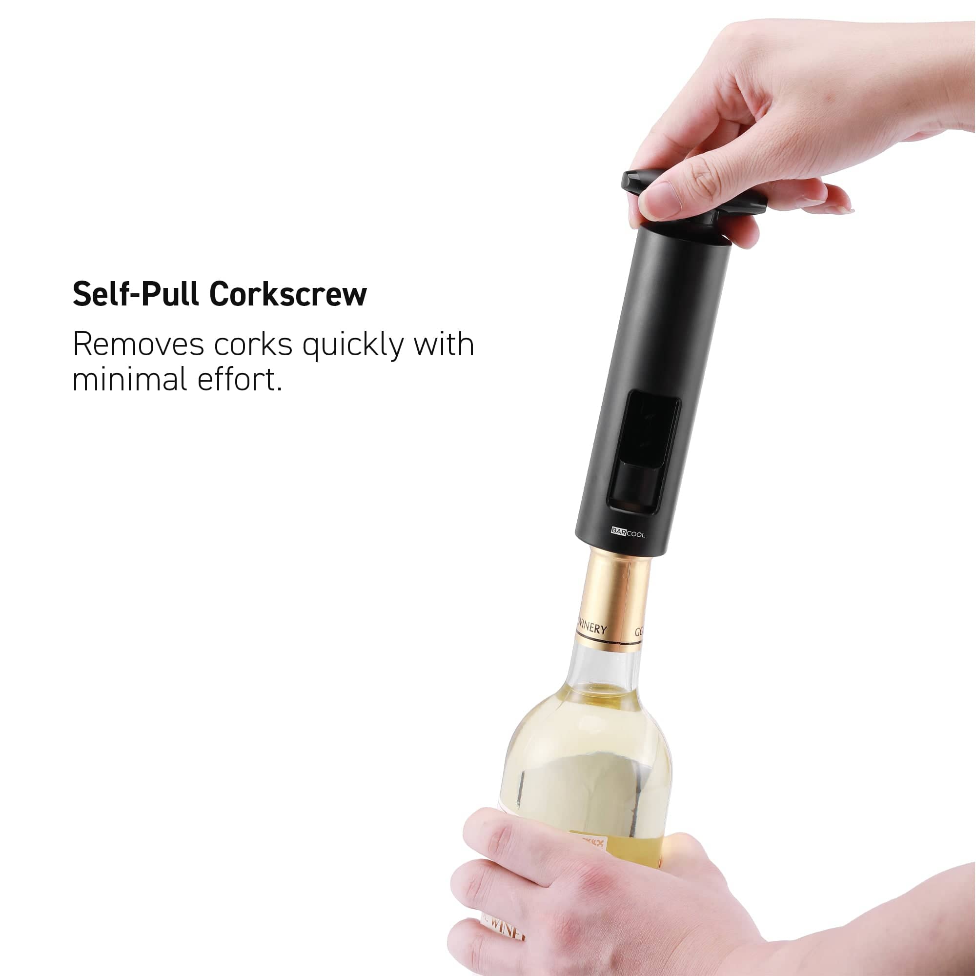 Barware Barcool Self-Pull Wine Opener Set
