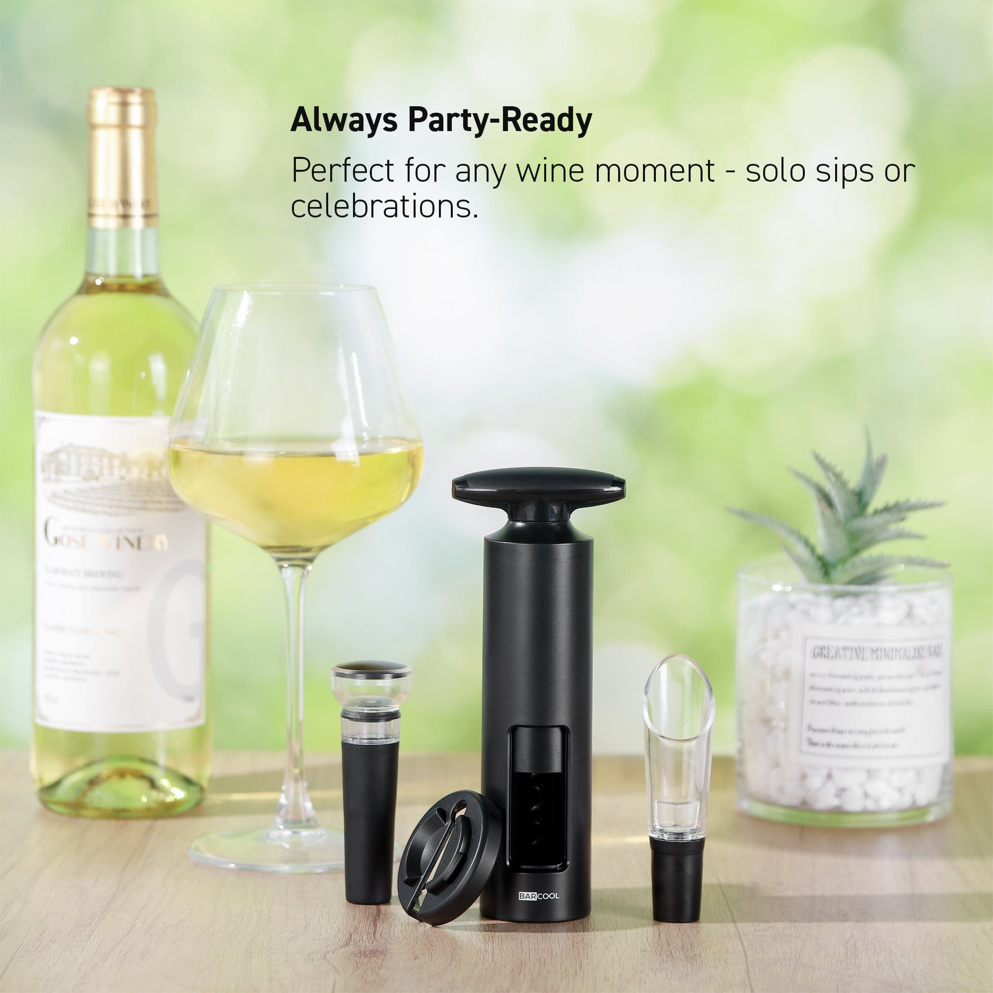 Barware Barcool Self-Pull Wine Opener Set