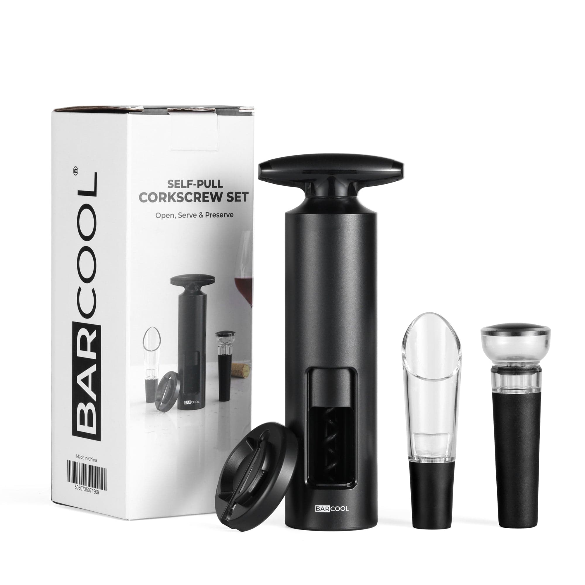 Barware Barcool Self-Pull Wine Opener Set