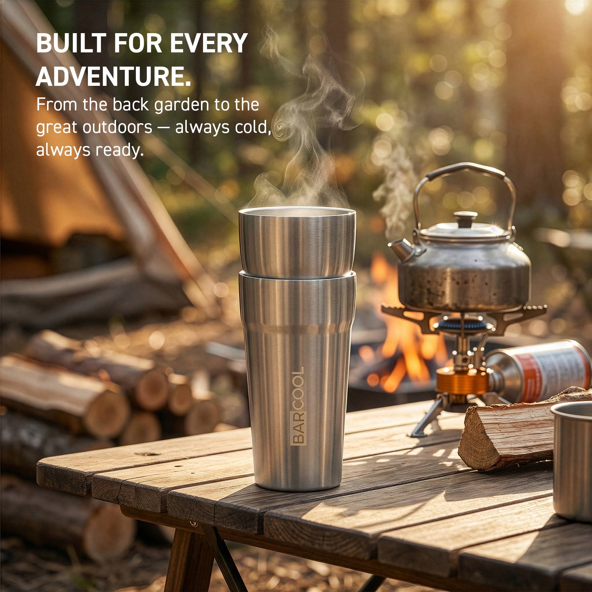 Barware Barcool Stackable Beer Cup 600ml SS