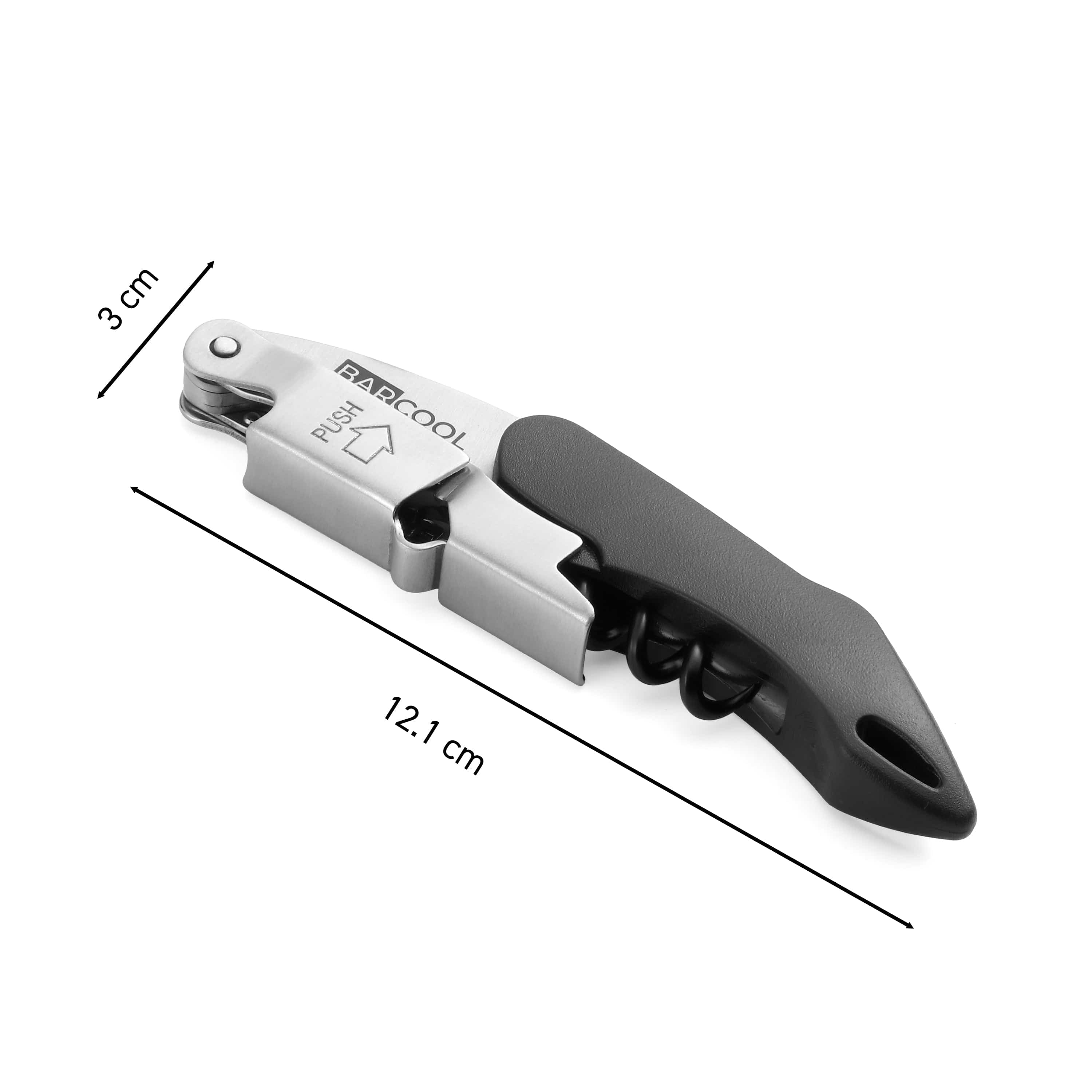 Barware Barcool Wine Opener Stainless Steel - Black
