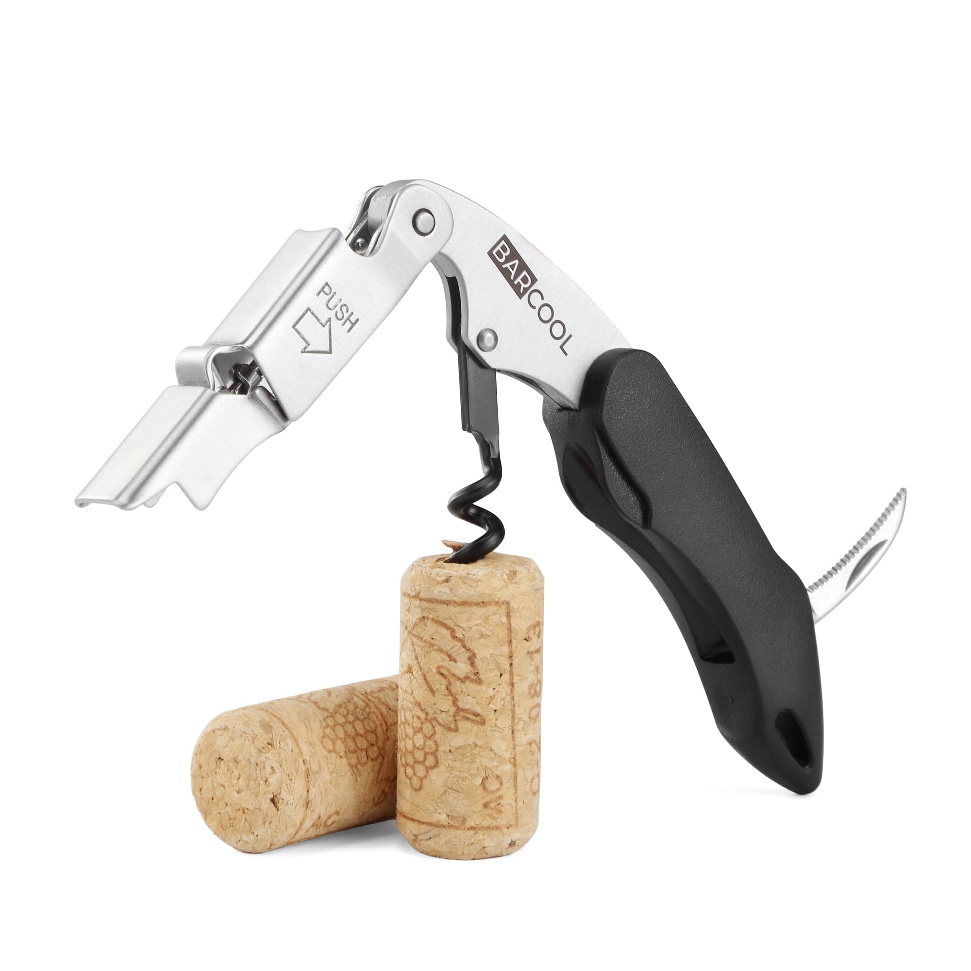 Barware Barcool Wine Opener Stainless Steel - Black