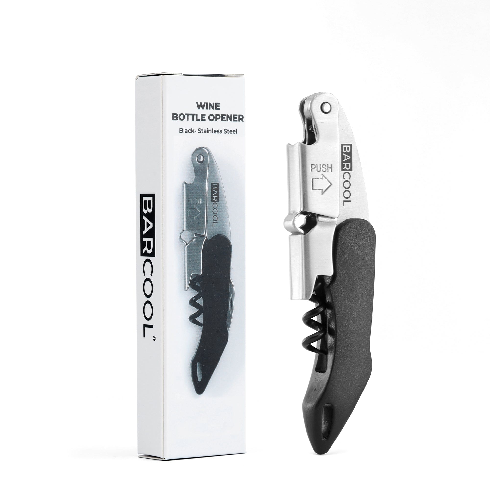 Barware Barcool Wine Opener Stainless Steel - Black