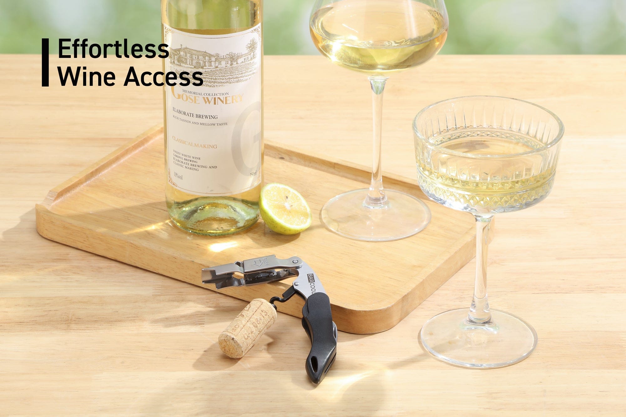 Barware Barcool Wine Opener Stainless Steel - Black