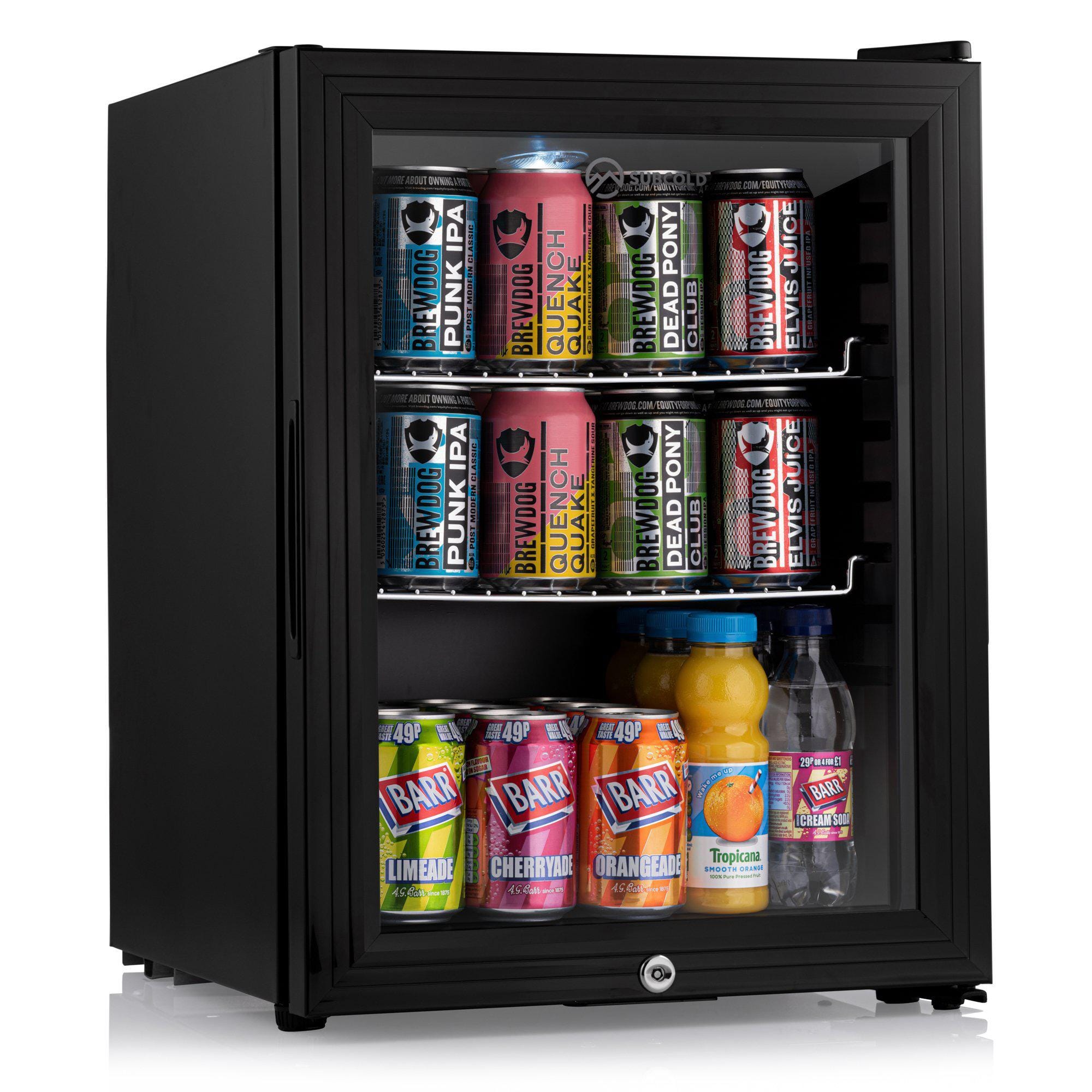 Beer Fridge Black Subcold Super35 LED Beer Fridge