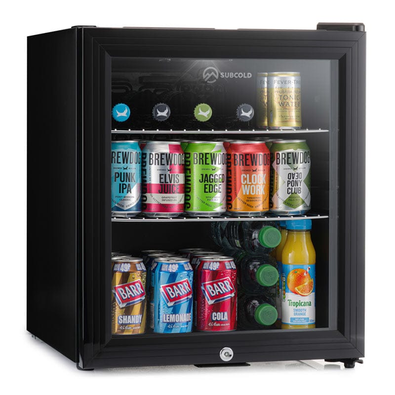 Beer Fridge Black Subcold Super50 LED Beer Fridge
