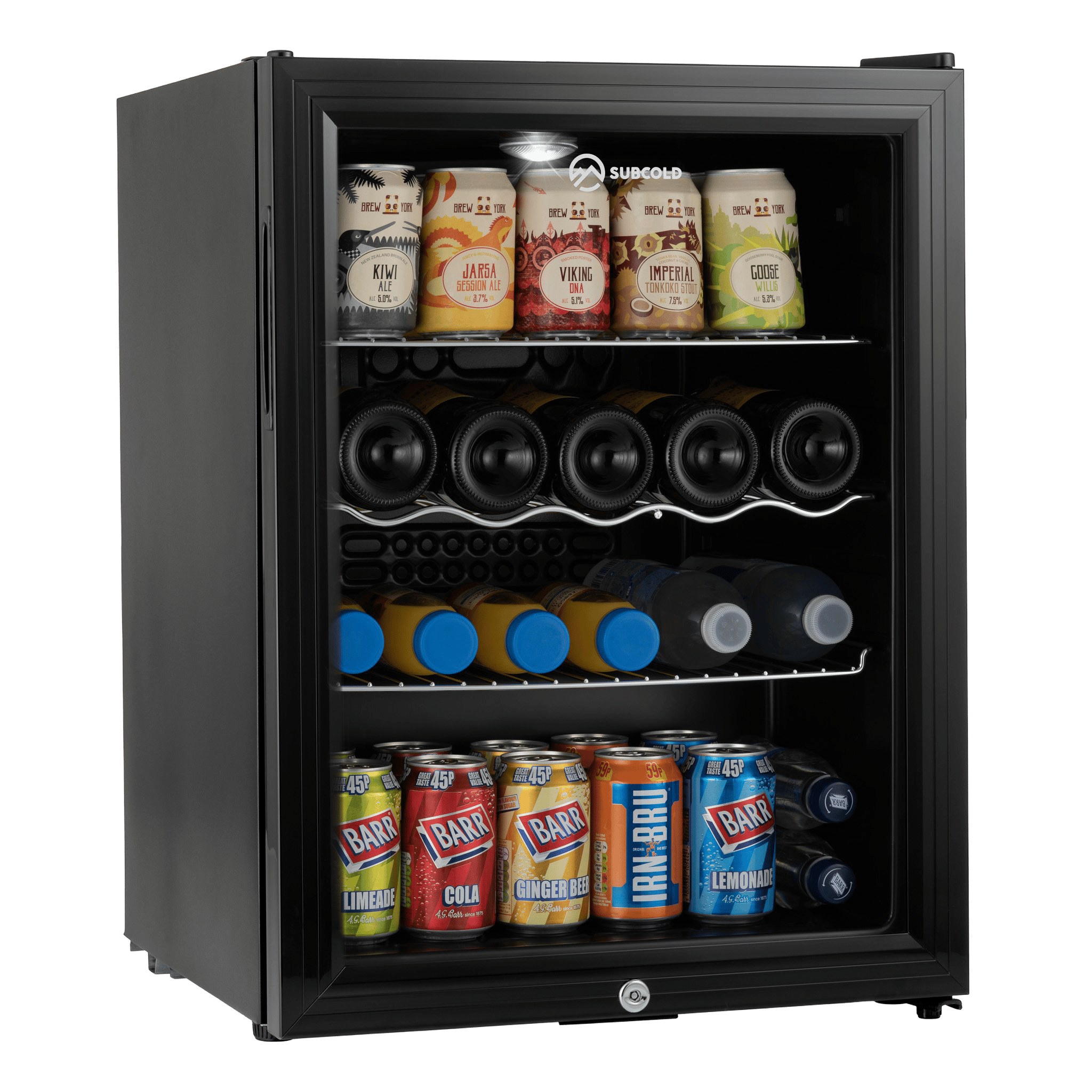 Beer Fridge Black Subcold Super65 LED Beer Fridge